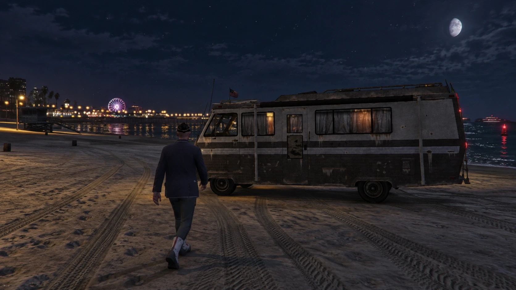 Mobile drug laboratory with camper interior and management interface