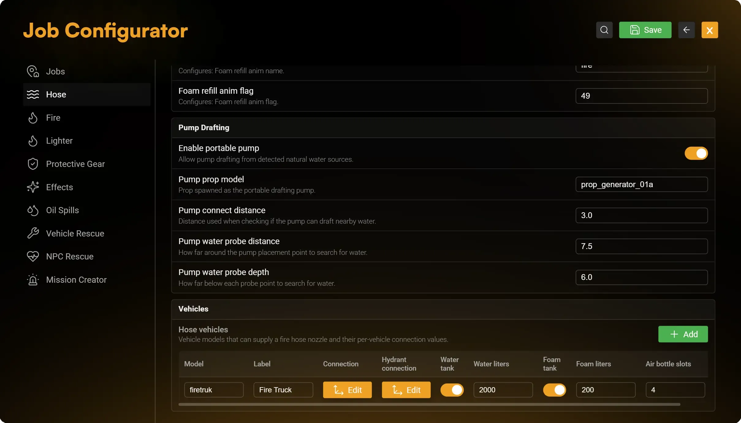 In-Game Configuration