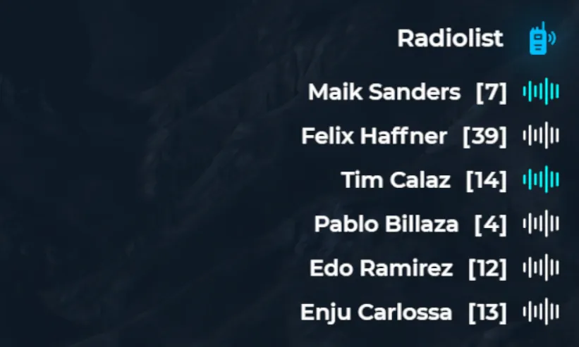 Immersive Radio List