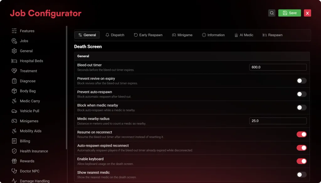 In-Game Configuration