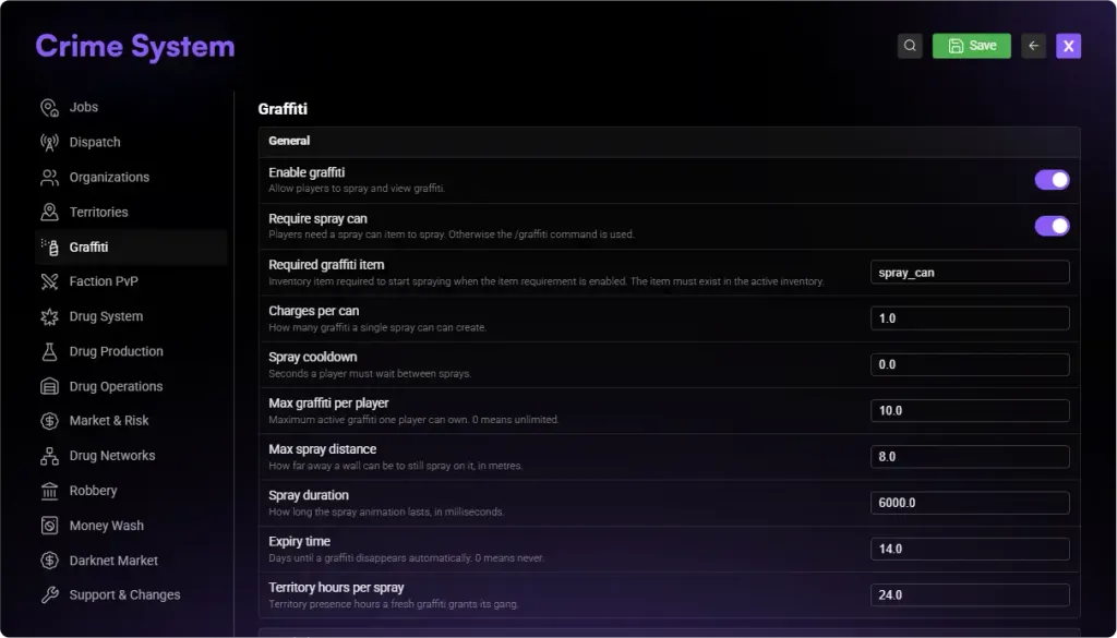 In-Game Configuration