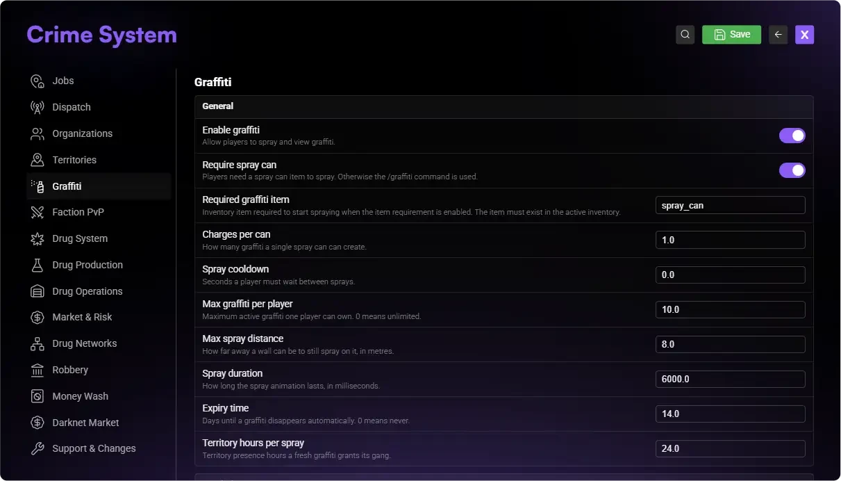In-Game Configuration