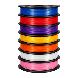 Transparent PNG of the GTA V item 3d_drucker_filament_in_blau_rot_lila_gelb_orange_wei_pink_rosa_alles_zusammen