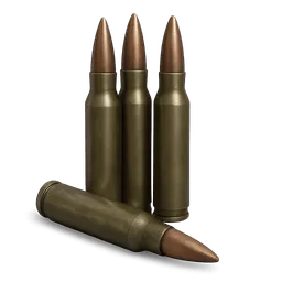 Transparent PNG of the GTA V item 4_rifle_shells_where_one_is_on_the_side_and_the_other_3_are_upright