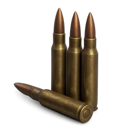 Transparent PNG of the GTA V item 4_sniper_rifle_shells_where_one_is_on_the_side_and_the_other_3_are_upright