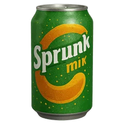 Transparent PNG of the GTA V item a_can_of_sprunkmix_soft_drink_the_can_has_a_green_design_with_orange_and_yellow