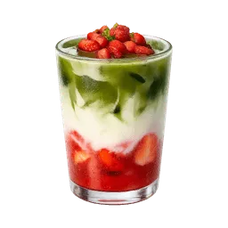 Transparent PNG of the GTA V item a_glass_with_matcha_strawberry