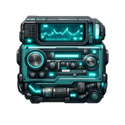 Transparent PNG of the GTA V item a_tuning_terminal_with_cyan_colour_and_detailed_image