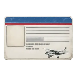 Transparent PNG of the GTA V item aircraft_license