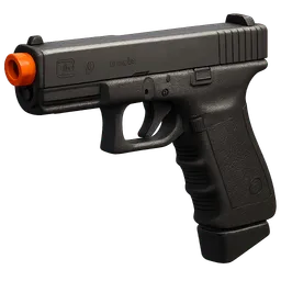 Transparent PNG of the GTA V item airsoft_glock_20_orange_muzzle