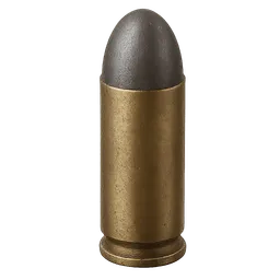 Transparent PNG of the GTA V item ammo_38mm_high_quality_front_3_4_view_angled_perspective_style_realistic