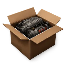 Transparent PNG of the GTA V item an_open_box_containing_a_sports_car_engine