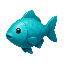 Transparent PNG of the GTA V item aquamarin_fisch_vorne_ansicht_mit_einer_schr_ge_perspektive_1