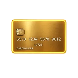 Transparent PNG of the GTA V item bank_card_gold_neon
