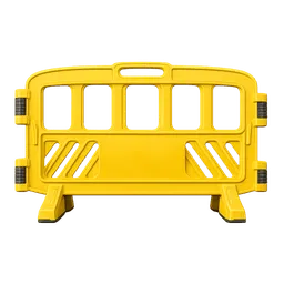 Transparent PNG of the GTA V item barrier_plastic_yellow