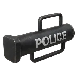 Transparent PNG of the GTA V item battering_ram_police_with_police_logo
