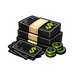 Transparent PNG of the GTA V item black_money_2