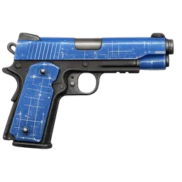 Transparent PNG of the GTA V item blueprint_pistol_1