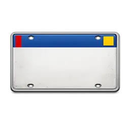 Transparent PNG of the GTA V item car_plate
