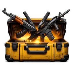 Transparent PNG of the GTA V item case_from_csgo_with_glow_and_guns_and_all