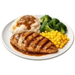 Transparent PNG of the GTA V item chicken_meal_on_plate