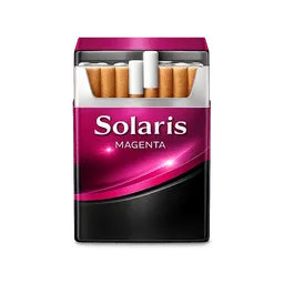 Transparent PNG of the GTA V item cigarette_box_with_the_name_solaris_magenta_on_it