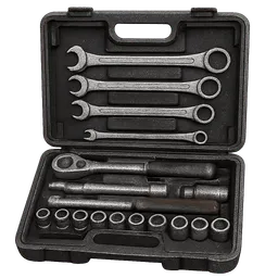Transparent PNG of the GTA V item realistic_fivem_inventory_icon_of_a_mechanic_toolkit_with_wrenches_and_tools_tra