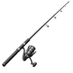 Transparent PNG of the GTA V item realistic_fivem_inventory_icon_of_a_modern_black_fishing_rod_with_a_silver_reel