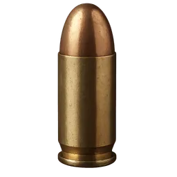 Transparent PNG of the GTA V item realistic_fivem_inventory_icon_of_a_single_9mm_pistol_cartridge_brass_casing_and