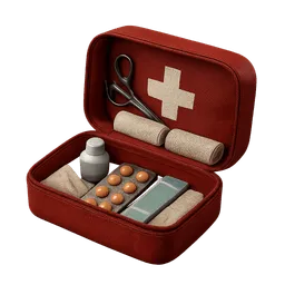 Transparent PNG of the GTA V item realistic_fivem_inventory_icon_of_an_open_red_medical_kit_white_cross_on_the_cas