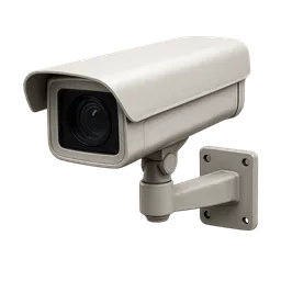 Transparent PNG of the GTA V item realistic_gta_fivem_item_icon_of_a_modern_cctv_surveillance_camera_white_housing