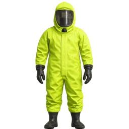 Transparent PNG of the GTA V item realistischer_feuerwehr_csa_chemikalienschutzanzug_in_neongelb_freigestellt_fron