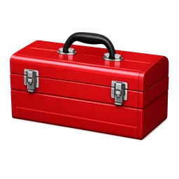 Transparent PNG of the GTA V item red_metal_tool_box_w_handle_at_a_30_angle