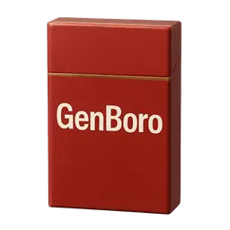 Transparent PNG of the GTA V item redwoodcigarretepack_label_genboro_more_modern
