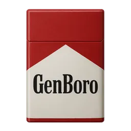 Transparent PNG of the GTA V item redwoodcigarretepack_label_genboro_with_white_closing_like_the_malboro_pack