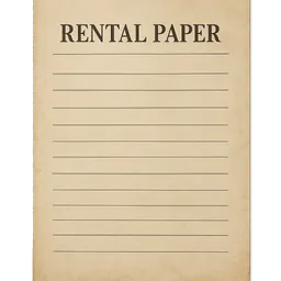 Transparent PNG of the GTA V item rental_paper_2