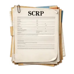 Transparent PNG of the GTA V item rental_papers_with_the_letter_scrp_on_it