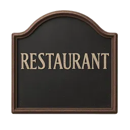 Transparent PNG of the GTA V item restaurant_sign