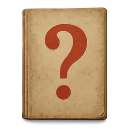 Transparent PNG of the GTA V item revista_antigua_en_la_portada_no_se_ve_nada_simplemente_un_interrogante_rojo