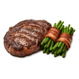 Transparent PNG of the GTA V item rib_eye_steak_mit_speckbohnen