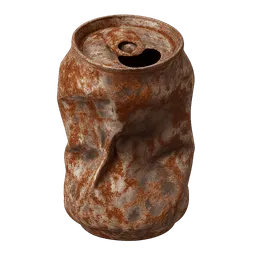 Transparent PNG of the GTA V item rusty_crushed_garbage_sodacan