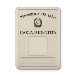 Transparent PNG of the GTA V item sagoma_di_una_carta_di_identit_italiana_molto_fedele