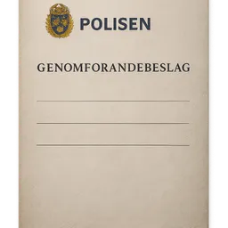 Transparent PNG of the GTA V item search_warrant_swedish_police