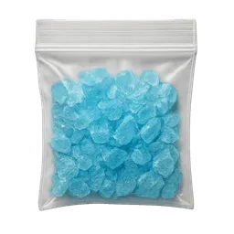 Transparent PNG of the GTA V item several_small_sky_blue_crystals_packed_in_a_small_zip_lock_bag