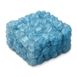 Transparent PNG of the GTA V item several_small_sky_blue_crystals_packed_together_as_if_to_form_a_brick