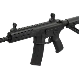 Transparent PNG of the GTA V item sig_sauer_mcx_virtus_tactical_carbine_rifle_angled_perspective_fit_for_item_icon