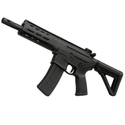 Transparent PNG of the GTA V item sig_sauer_mcx_virtus_tactical_carbine_rifle_angled_perspective_fit_for_item_icon_1
