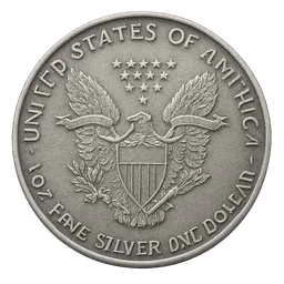 Transparent PNG of the GTA V item silver_eagle_coin