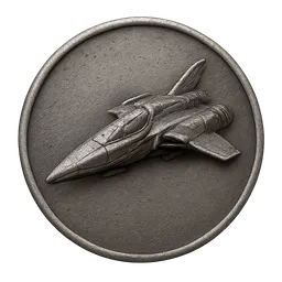 Transparent PNG of the GTA V item silver_space_scifi_spaceship_coin