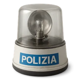 Transparent PNG of the GTA V item sirena_singola_polizia_bianca